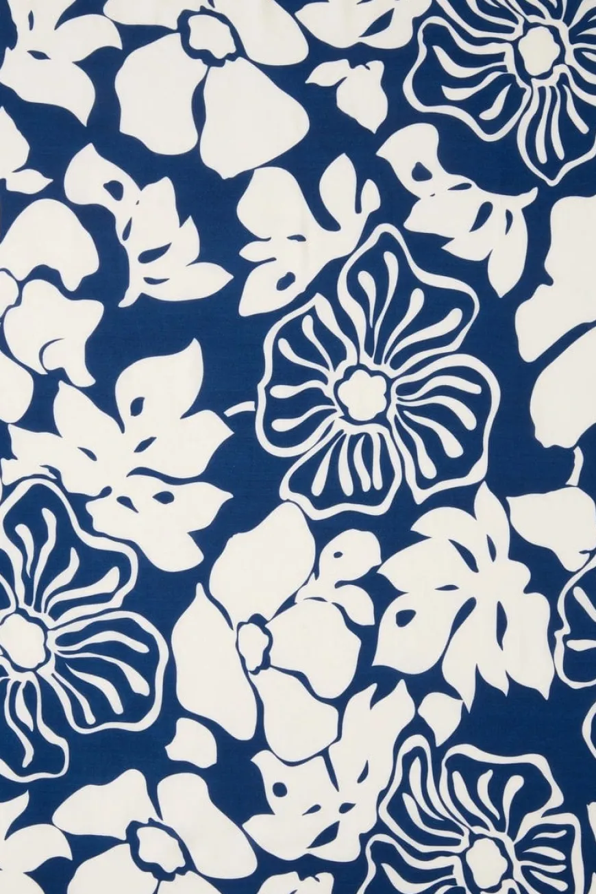 Flavia Pareo Mica Floral Navy - Final Sale