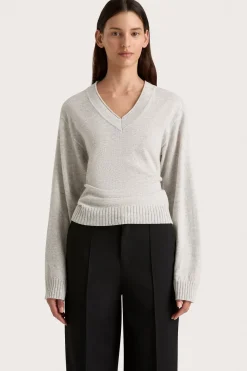 Frederikke Cashmere Sweater Grey Marle