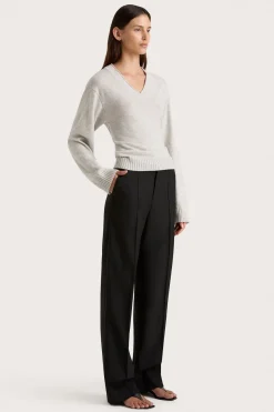Frederikke Cashmere Sweater Grey Marle