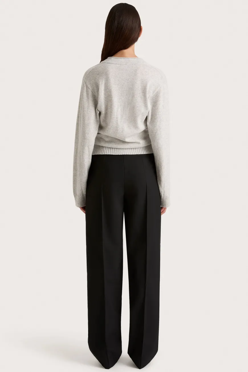 Frederikke Cashmere Sweater Grey Marle