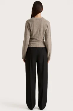 Frederikke Cashmere Sweater Taupe Marle