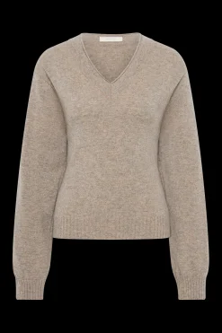 Frederikke Cashmere Sweater Taupe Marle