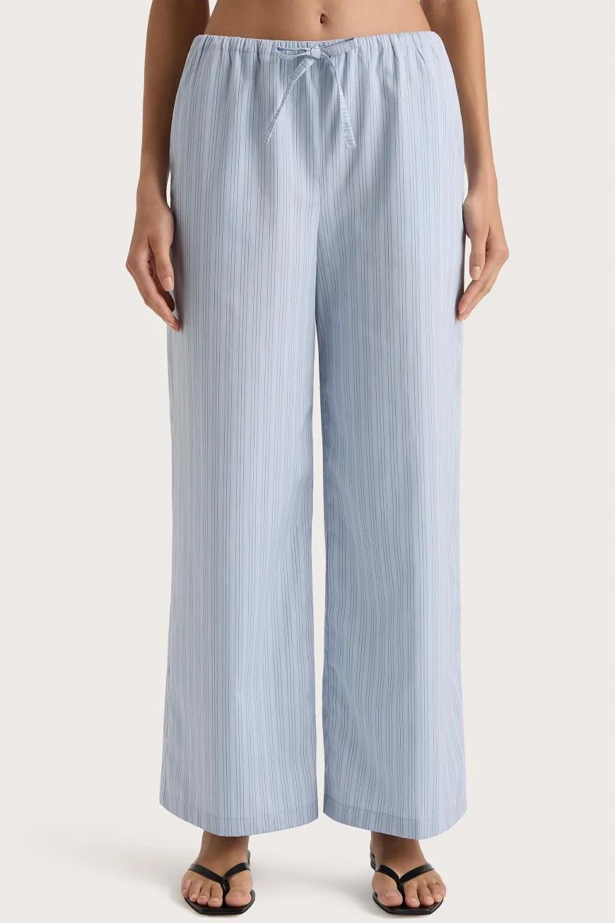 Freja Pant Blue Pinstripe