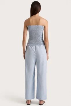 Freja Pant Blue Pinstripe