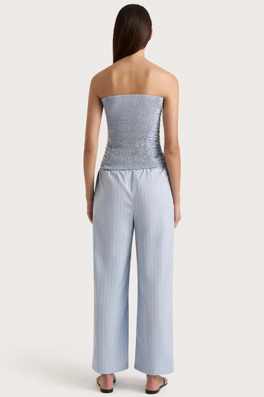 Freja Pant Blue Pinstripe