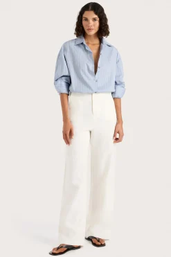 Freja Shirt Blue Pinstripe