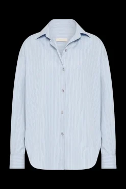 Freja Shirt Blue Pinstripe