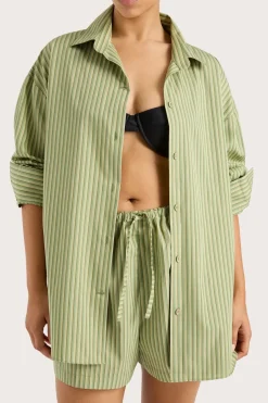 Freja Shirt Green Stripe