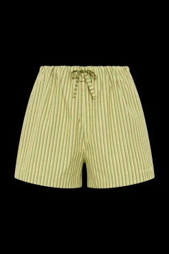 Freja Shorts Green Stripe