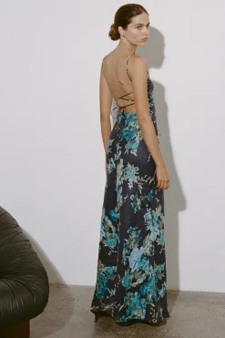 Garcia Maxi Dress Escala Floral Navy - Final Sale