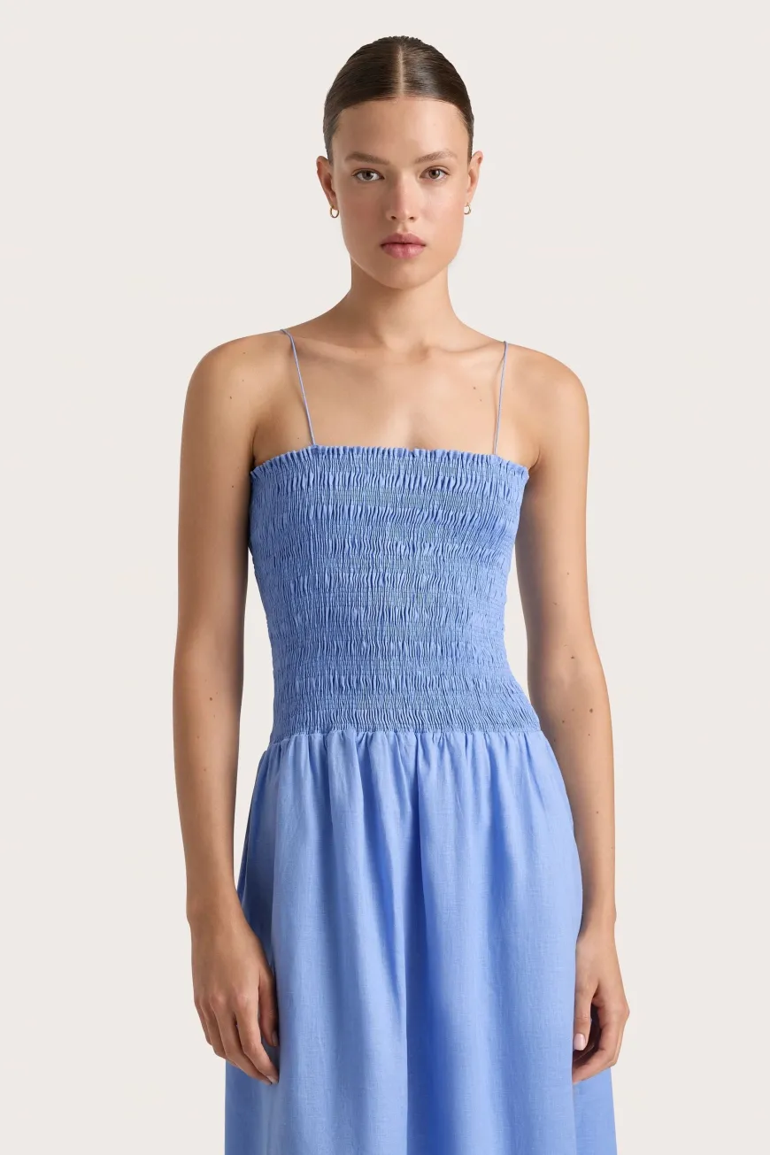 Geriba Midi Dress Mid Blue