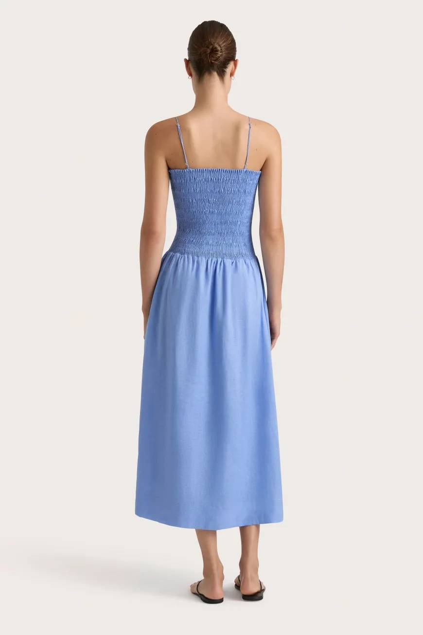 Geriba Midi Dress Mid Blue