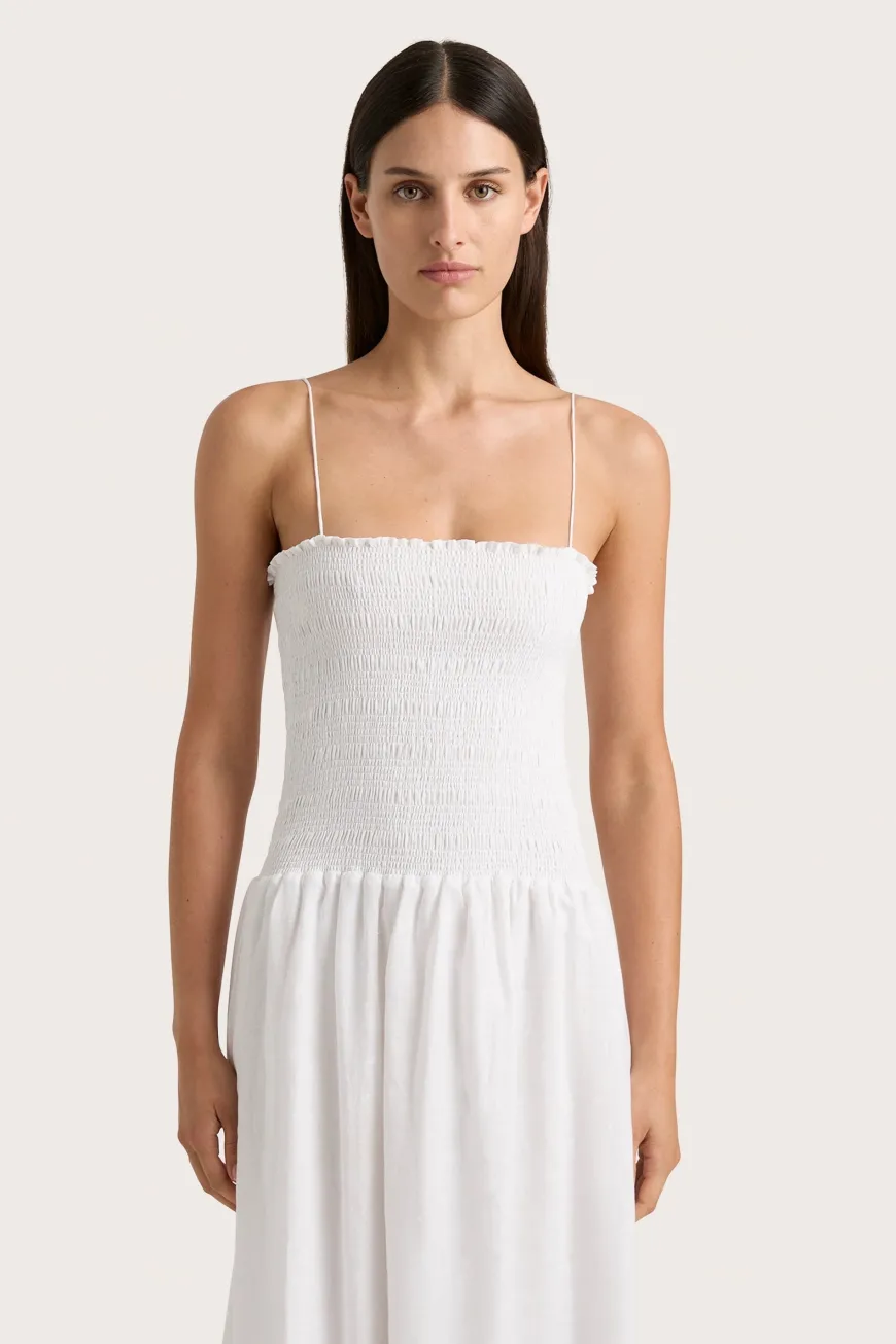 Geriba Midi Dress White