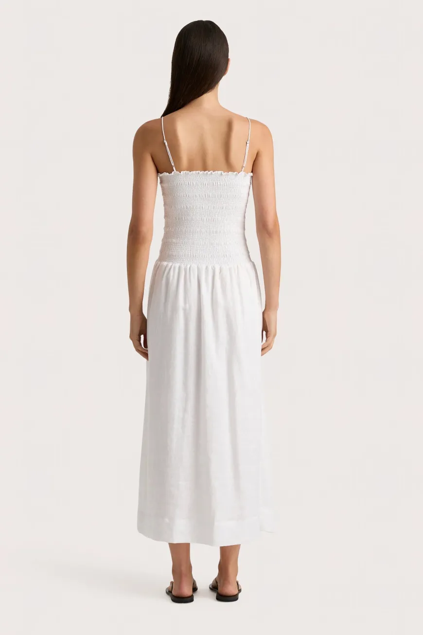 Geriba Midi Dress White
