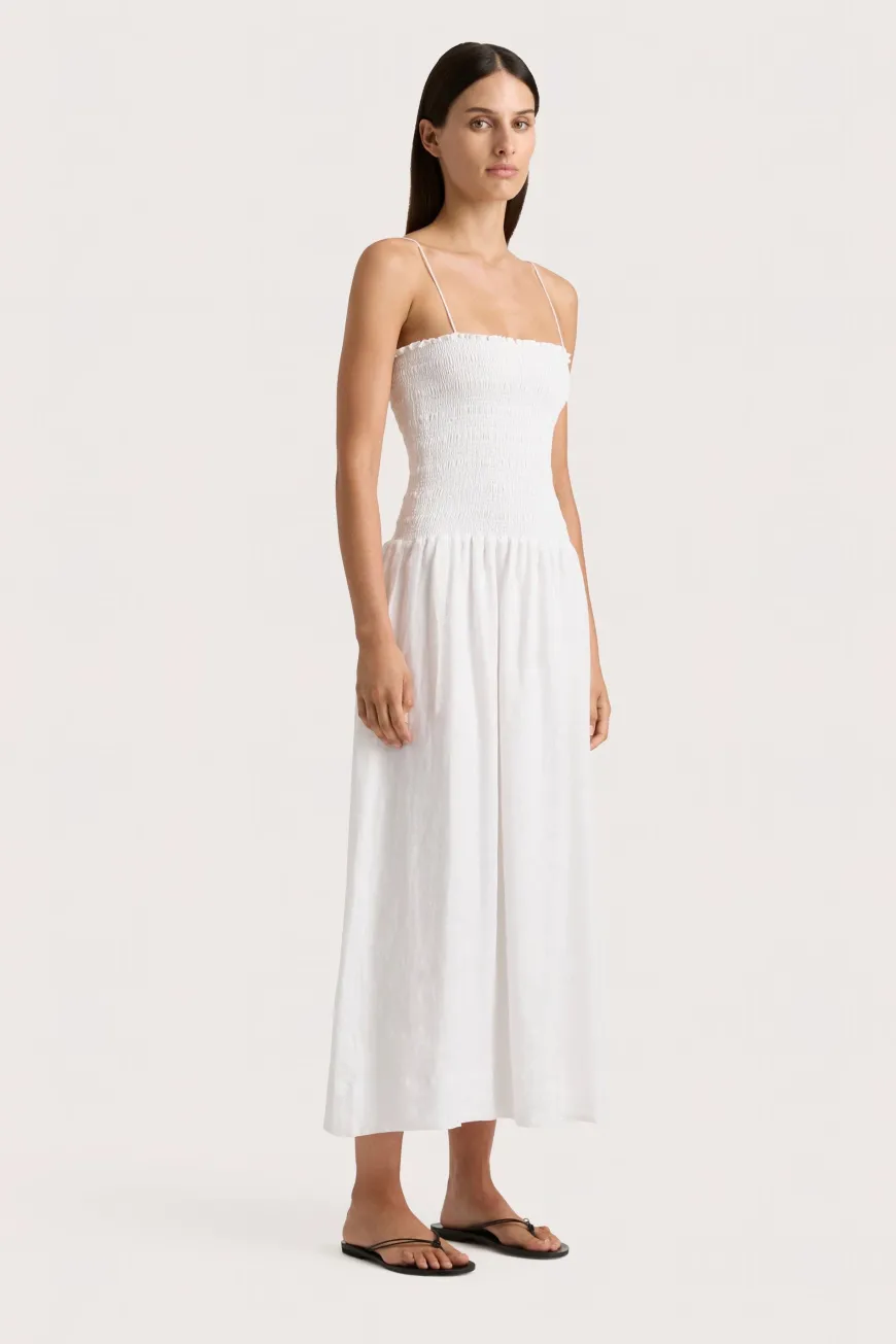 Geriba Midi Dress White
