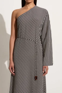 Gino Maxi Dress Toscano Stripe Black