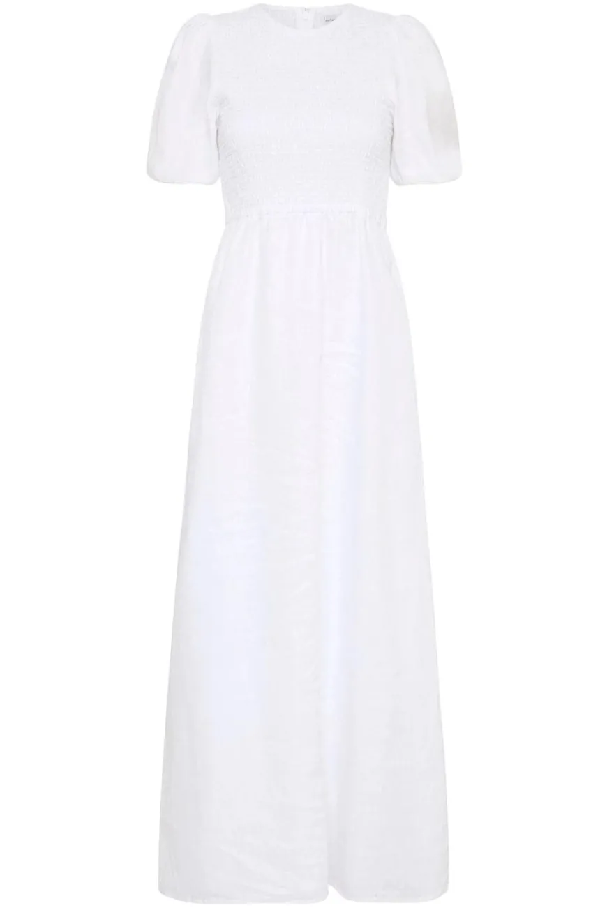 Gloria Midi Dress White - Final Sale