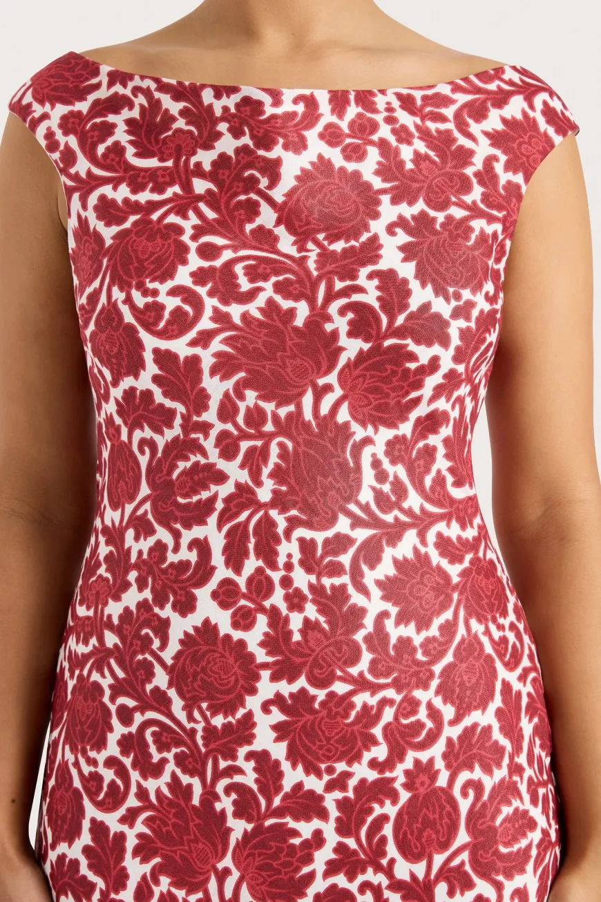 Ilride Maxi Dress Heuchera Print