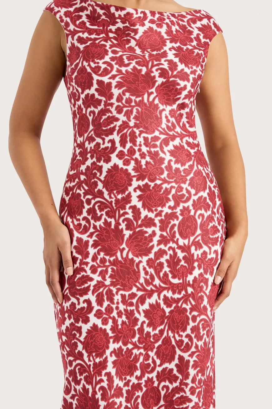 Ilride Maxi Dress Heuchera Print