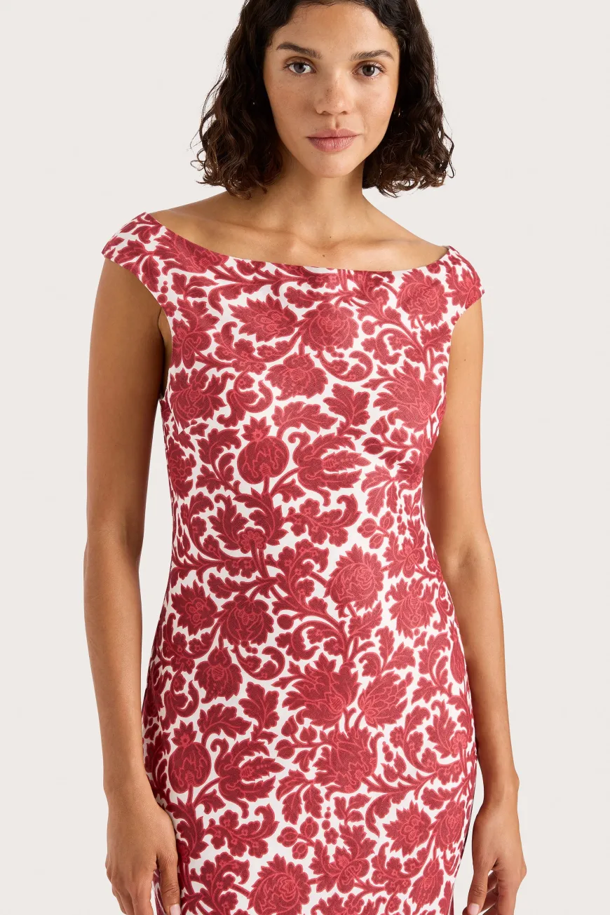 Ilride Maxi Dress Heuchera Print
