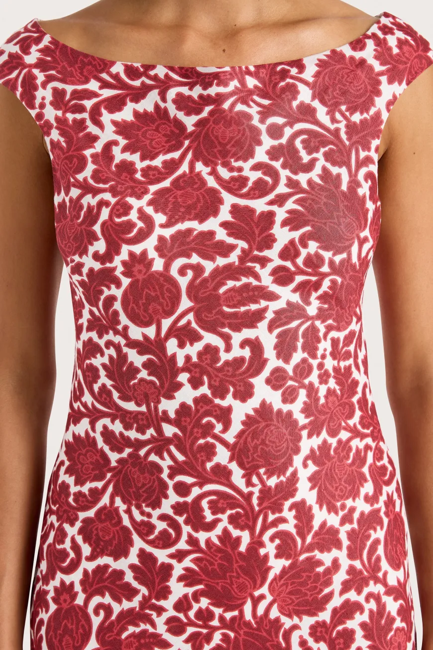 Ilride Maxi Dress Heuchera Print