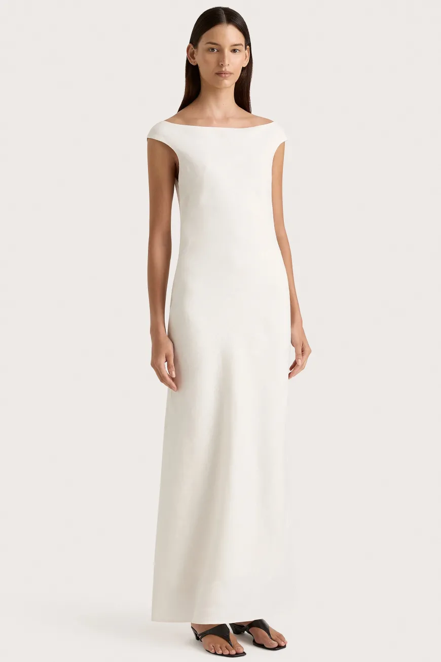 Ilride Maxi Dress White