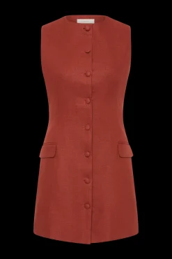 Jane Mini Dress Garnet