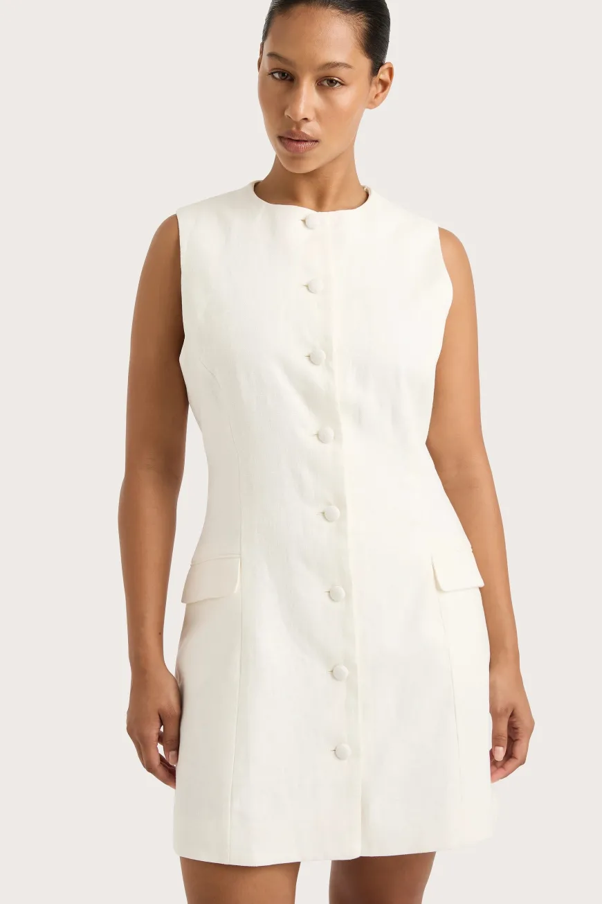 Jane Mini Dress White