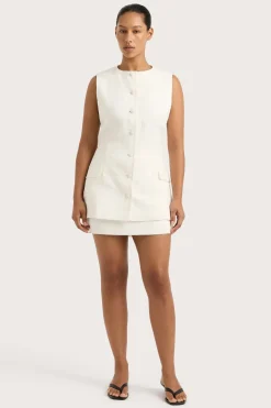 Jane Mini Skirt White