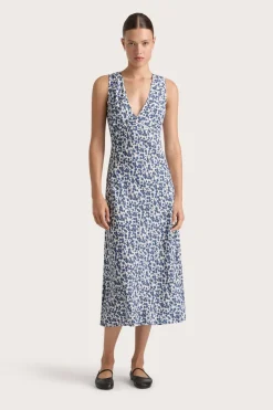 Jardin Midi Dress Leilani Mid Blue
