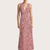 Jardin Midi Dress Leilani Red