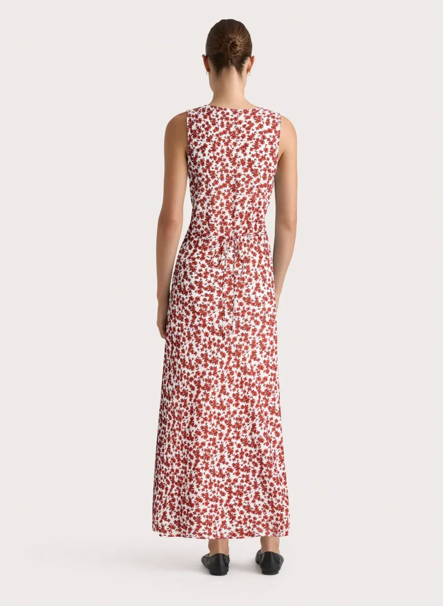 Jardin Midi Dress Leilani Red