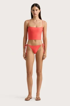 Jean Swim Top Vermillion