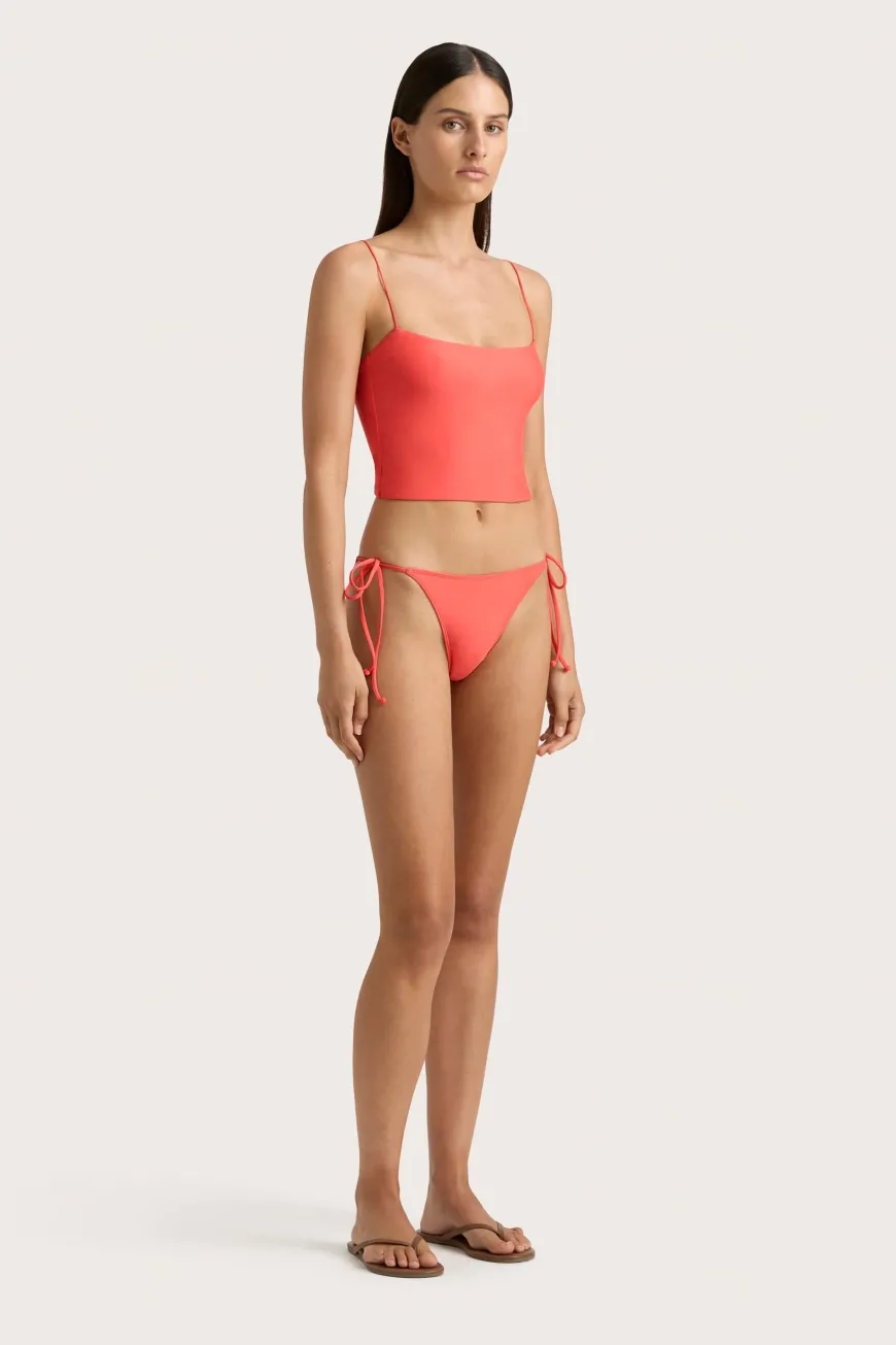 Jean Swim Top Vermillion