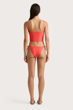 Jean Swim Top Vermillion