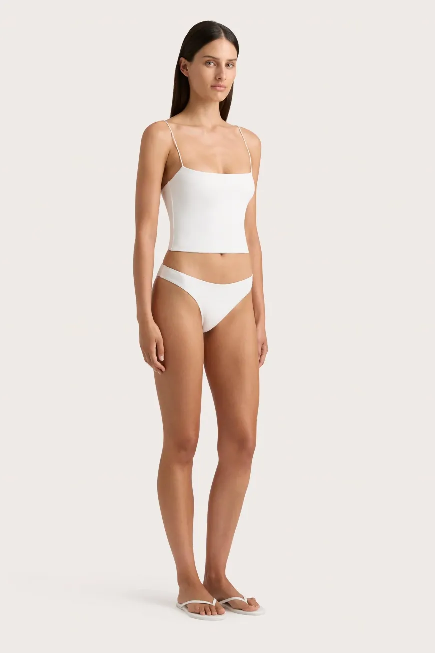Jean Swim Top White