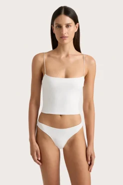 Jean Swim Top White