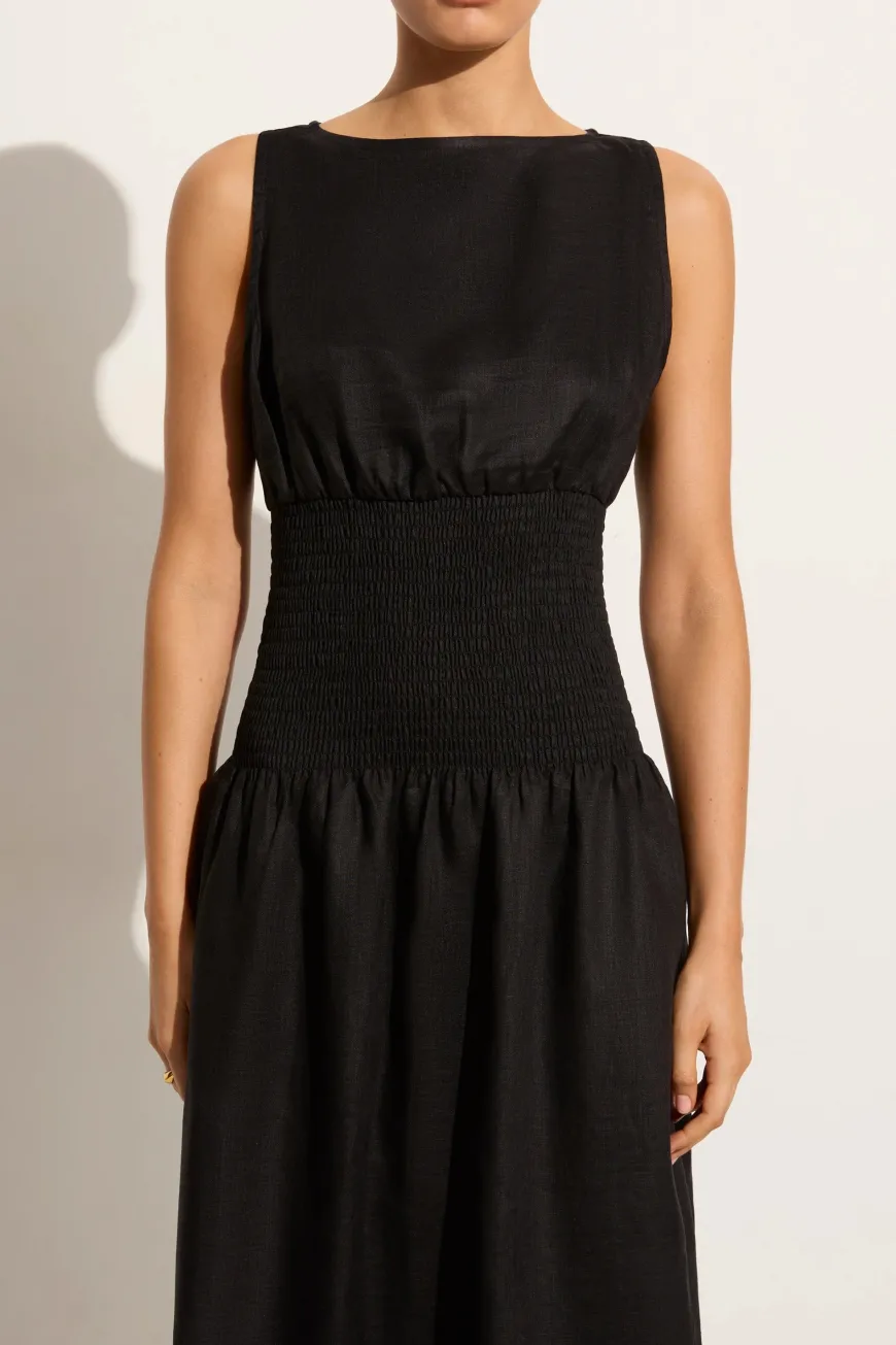 La Canella Midi Dress Black - Final Sale