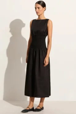 La Canella Midi Dress Black - Final Sale