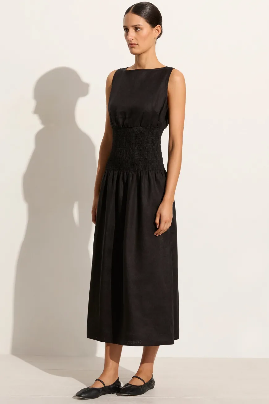 La Canella Midi Dress Black - Final Sale