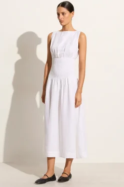 La Canella Midi Dress White - Final Sale