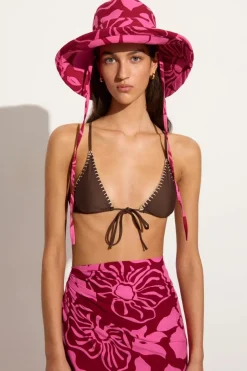 Le Bas Sun Hat Mica Floral Pink - Final Sale
