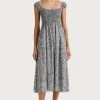 Lene Midi Dress Meander Blue