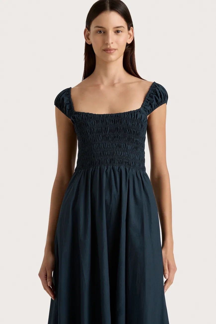 Lene Midi Dress Navy