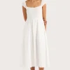 Lene Midi Dress White