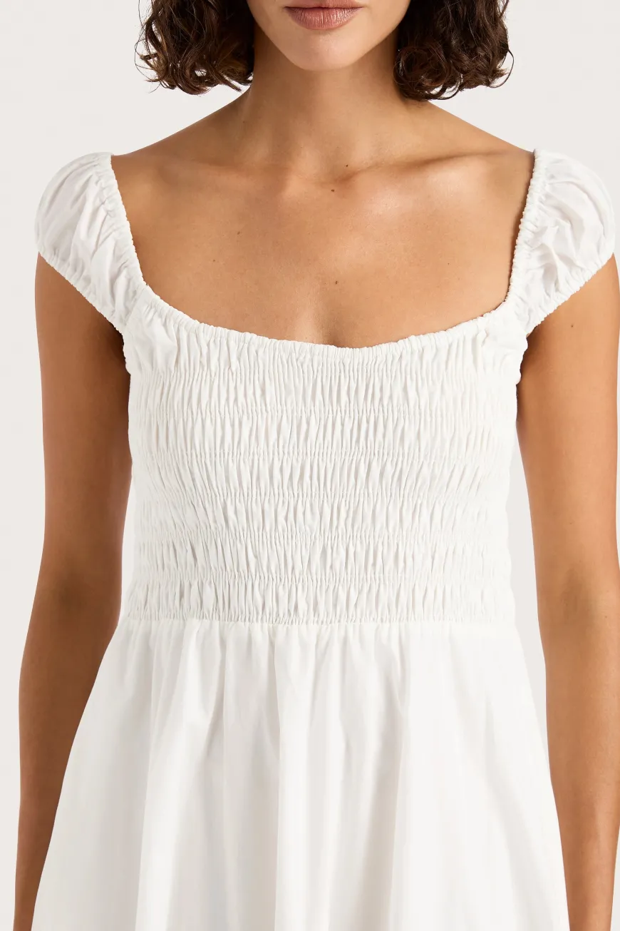 Lene Midi Dress White