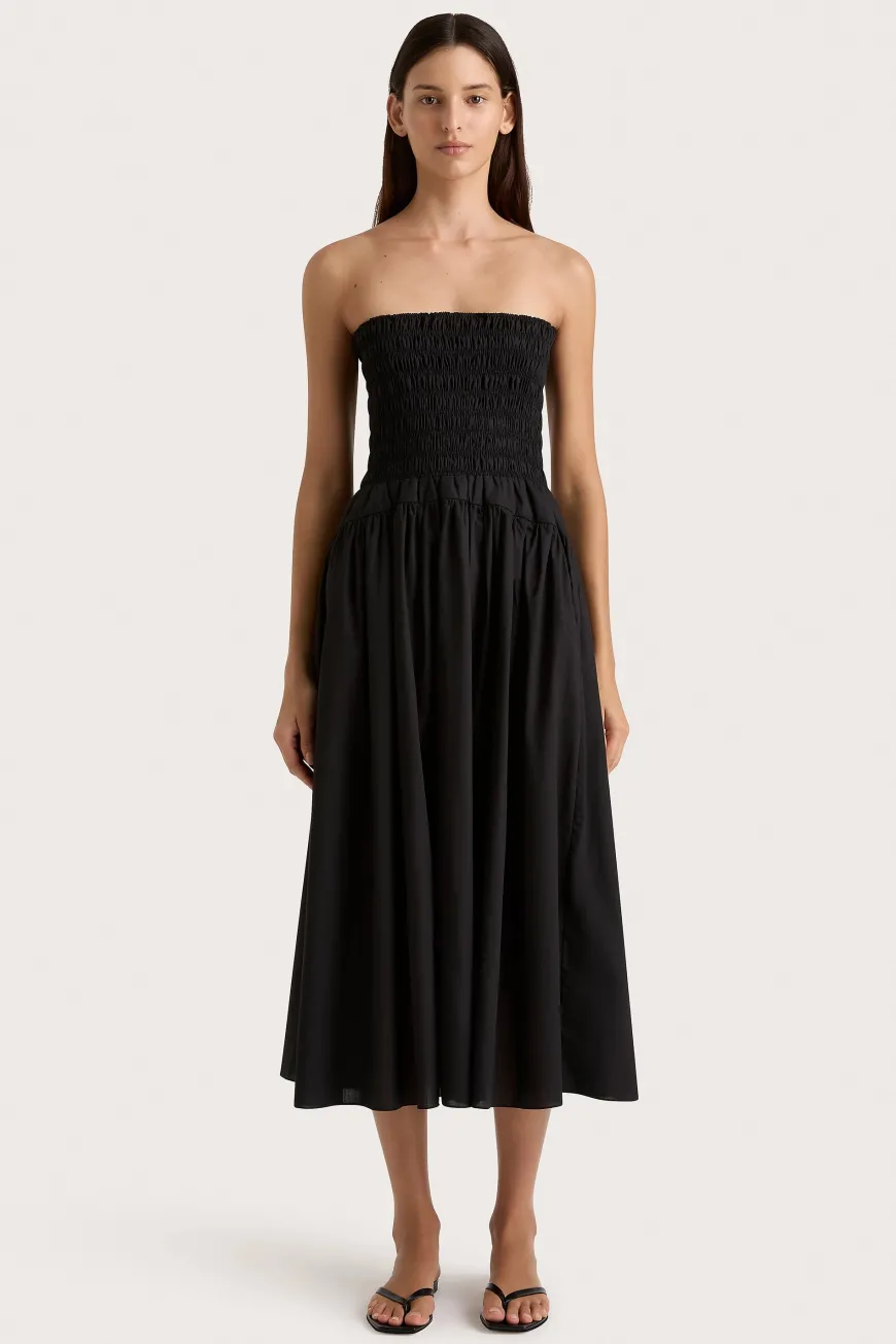 Lida Midi Dress Black