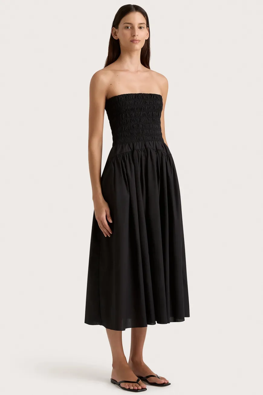 Lida Midi Dress Black