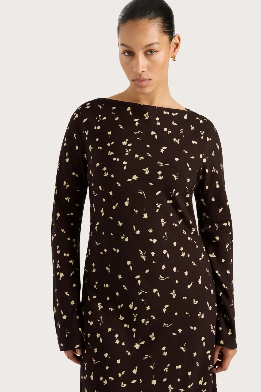 Lilou Maxi Dress Clover Brown