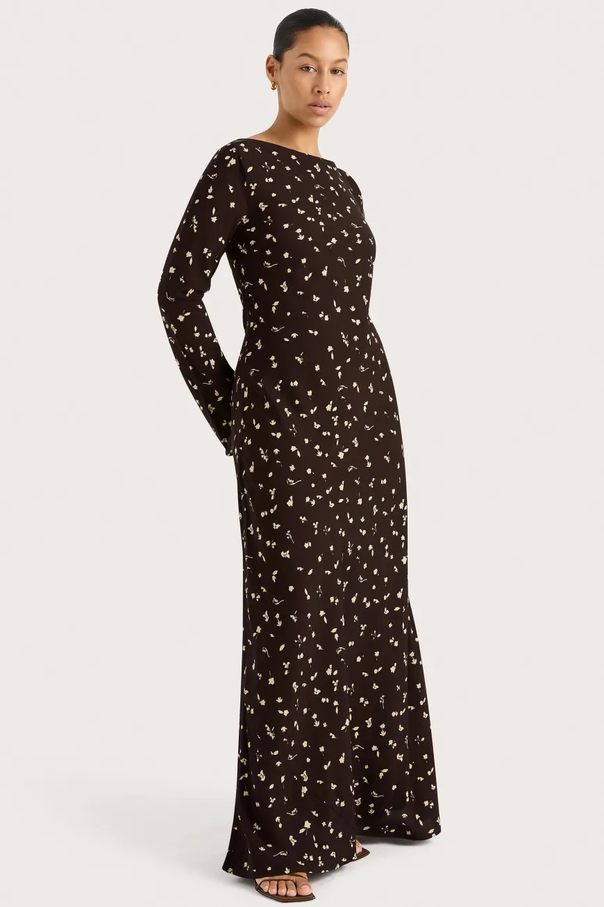 Lilou Maxi Dress Clover Brown